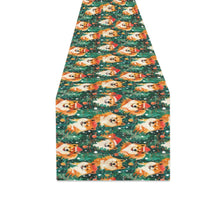 Load image into Gallery viewer, Merry Shiba Merriment Christmas Table Runner-Home Decor-Christmas, Home Decor, Shiba Inu-ONE SIZE-3