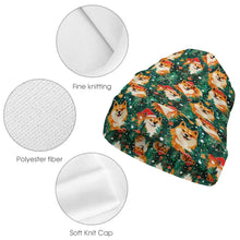 Load image into Gallery viewer, Merry Shiba Merriment Warm Christmas Beanie-Accessories-Accessories, Christmas, Dog Mom Gifts, Hats, Shiba Inu-ONE SIZE-3