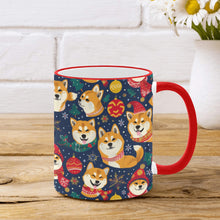 Load image into Gallery viewer, Merry Shiba Soiree Christmas Coffee Mug-2