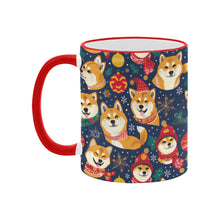 Load image into Gallery viewer, Merry Shiba Soiree Christmas Coffee Mug-3