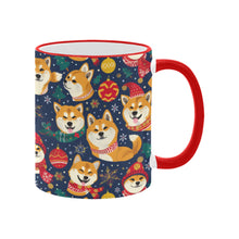 Load image into Gallery viewer, Merry Shiba Soiree Christmas Coffee Mug-4