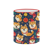Load image into Gallery viewer, Merry Shiba Soiree Christmas Coffee Mug-5