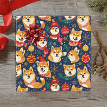 Load image into Gallery viewer, Merry Shiba Soiree Christmas Gift Wrapping Paper - 2 Rolls-Christmas Ornament-Christmas,Shiba Inu,Wrapping Paper-4