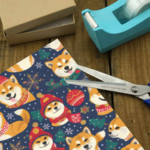 Load image into Gallery viewer, Merry Shiba Soiree Christmas Gift Wrapping Paper - 2 Rolls-Christmas Ornament-Christmas,Shiba Inu,Wrapping Paper-5