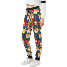 Load image into Gallery viewer, Merry Shiba Soiree Christmas Unisex Sweatpants-Apparel-Apparel, Christmas, Dog Dad Gifts, Dog Mom Gifts, Pajamas, Shiba Inu-2