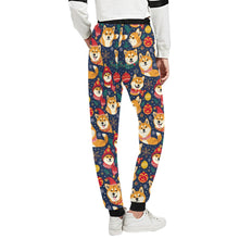 Load image into Gallery viewer, Merry Shiba Soiree Christmas Unisex Sweatpants-Apparel-Apparel, Christmas, Dog Dad Gifts, Dog Mom Gifts, Pajamas, Shiba Inu-3