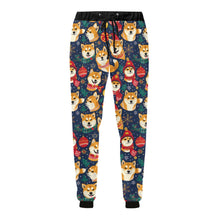 Load image into Gallery viewer, Merry Shiba Soiree Christmas Unisex Sweatpants-Apparel-Apparel, Christmas, Dog Dad Gifts, Dog Mom Gifts, Pajamas, Shiba Inu-4