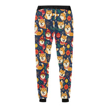 Load image into Gallery viewer, Merry Shiba Soiree Christmas Unisex Sweatpants-Apparel-Apparel, Christmas, Dog Dad Gifts, Dog Mom Gifts, Pajamas, Shiba Inu-5