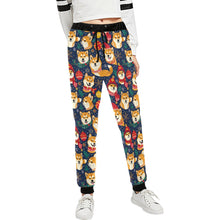 Load image into Gallery viewer, Merry Shiba Soiree Christmas Unisex Sweatpants-Apparel-Apparel, Christmas, Dog Dad Gifts, Dog Mom Gifts, Pajamas, Shiba Inu-XS-1