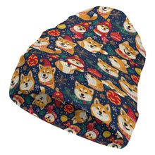 Load image into Gallery viewer, Merry Shiba Soiree Christmas Warm Christmas Beanie-Accessories-Accessories, Christmas, Dog Mom Gifts, Hats, Shiba Inu-ONE SIZE-4