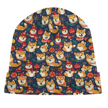 Load image into Gallery viewer, Merry Shiba Soiree Christmas Warm Christmas Beanie-Accessories-Accessories, Christmas, Dog Mom Gifts, Hats, Shiba Inu-ONE SIZE-5