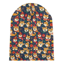 Load image into Gallery viewer, Merry Shiba Soiree Christmas Warm Christmas Beanie-Accessories-Accessories, Christmas, Dog Mom Gifts, Hats, Shiba Inu-ONE SIZE-7