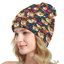 Load image into Gallery viewer, Merry Shiba Soiree Christmas Warm Christmas Beanie-Accessories-Accessories, Christmas, Dog Mom Gifts, Hats, Shiba Inu-ONE SIZE-1