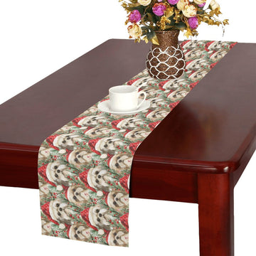 Merry Shih Tzu Christmas Merriment Table Runner One Size 360x