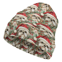 Load image into Gallery viewer, Merry Shih Tzu Merriment Warm Christmas Beanie-Accessories-Accessories, Christmas, Dog Mom Gifts, Hats, Shih Tzu-ONE SIZE-4