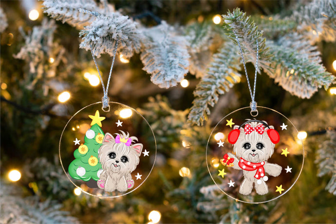 Merry West Highland Terrier Christmas Tree Ornaments-Christmas Ornament-Christmas, Dogs, West Highland Terrier-10