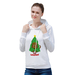 Merry Woofmas Dachshund Christmas Women's Cotton Fleece Hoodie Sweatshirt-Apparel-Apparel, Christmas, Dachshund, Hoodie, Sweatshirt-6