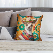Load image into Gallery viewer, Mexican Tapestry Cream Chihuahua Plush Pillow Case-Chihuahua, Dog Dad Gifts, Dog Mom Gifts, Home Decor, Pillows-4