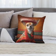 Load image into Gallery viewer, Mexican Tapestry Red Chihuahua Plush Pillow Case-Chihuahua, Dog Dad Gifts, Dog Mom Gifts, Home Decor, Pillows-2