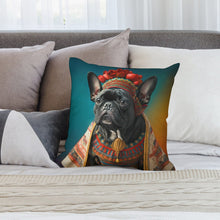 Load image into Gallery viewer, Midnight Elegance Black French Bulldog Plush Pillow Case-Cushion Cover--2