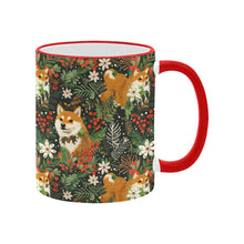 Load image into Gallery viewer, Midnight Frolic Shibas Christmas Coffee Mug-5