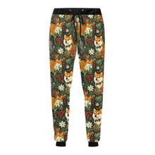 Load image into Gallery viewer, Midnight Frolic Shibas Christmas Unisex Sweatpants-Apparel-Apparel, Christmas, Dog Dad Gifts, Dog Mom Gifts, Pajamas, Shiba Inu-4