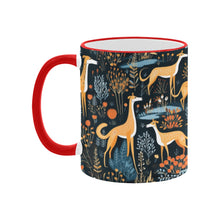 Load image into Gallery viewer, Midnight Garden Greyhound / Whippet Christmas Coffee Mug-4