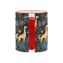 Load image into Gallery viewer, Midnight Garden Greyhound / Whippet Christmas Coffee Mug-6
