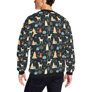Midnight Magic Labrador Christmas Fuzzy Sweatshirt for Men-Apparel-Apparel, Christmas, Dog Dad Gifts, Labrador, Sweatshirt-2