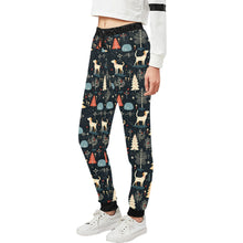 Load image into Gallery viewer, Midnight Magic Labrador Christmas Unisex Sweatpants-Apparel-Apparel, Christmas, Dog Dad Gifts, Dog Mom Gifts, Labrador, Pajamas-2