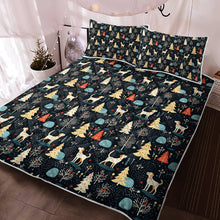 Load image into Gallery viewer, Midnight Magic Labrador Quilt Blanket Bedding Set-Bedding-Bedding, Blankets, Christmas, Home Decor, Labrador-3