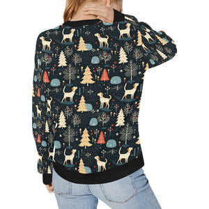 Midnight Magic Labrador Sweatshirt for Women-Apparel-Apparel, Christmas, Dog Mom Gifts, Labrador, Sweatshirt-2