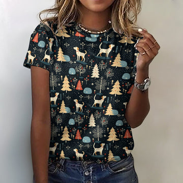 Midnight Magic Labrador Womens Cotton T Shirt 3 360x