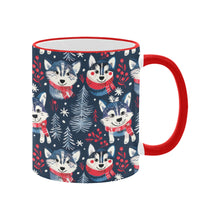 Load image into Gallery viewer, Midnight Merriment Husky Christmas Coffee Mug-2