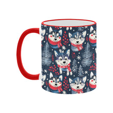 Load image into Gallery viewer, Midnight Merriment Husky Christmas Coffee Mug-3