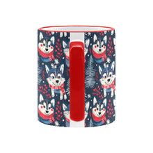 Load image into Gallery viewer, Midnight Merriment Husky Christmas Coffee Mug-6