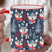 Load image into Gallery viewer, Midnight Merriment Husky Christmas Coffee Mug-White2-ONE SIZE-1