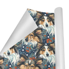 Load image into Gallery viewer, Midwinter Dream Sheltie's Christmas Gift Wrapping Paper - 2 Rolls-Christmas Ornament-Christmas,Rough Collie,Shetland Sheepdog,Wrapping Paper-3