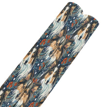 Load image into Gallery viewer, Midwinter Dream Sheltie's Christmas Gift Wrapping Paper - 2 Rolls-Christmas Ornament-Christmas,Rough Collie,Shetland Sheepdog,Wrapping Paper-Black25-ONE SIZE-4