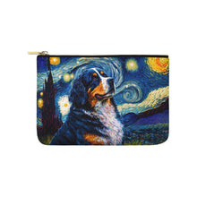 Load image into Gallery viewer, Milky Way Bernese Mountain Dog Carry-All Pouch-Accessories-Accessories, Bags, Bernese Mountain Dog, Dog Dad Gifts, Dog Mom Gifts-White-ONESIZE-1