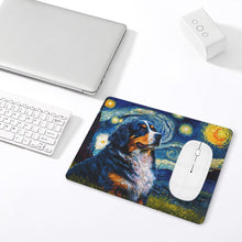 Load image into Gallery viewer, Milky Way Bernese Mountain Dog Leather Mouse Pad-Accessories-Accessories, Bernese Mountain Dog, Dog Dad Gifts, Dog Mom Gifts, Home Decor, Mouse Pad-ONE SIZE-White-5