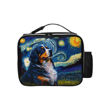 Load image into Gallery viewer, Milky Way Bernese Mountain Dog Lunch Bag-Accessories-Bags, Bernese Mountain Dog, Dog Dad Gifts, Dog Mom Gifts, Lunch Bags-Black-ONE SIZE-1