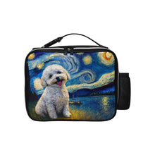 Load image into Gallery viewer, Milky Way Bichon Frise Lunch Bag-Accessories-Bags, Bichon Frise, Dog Dad Gifts, Dog Mom Gifts, Lunch Bags-Black-ONE SIZE-1
