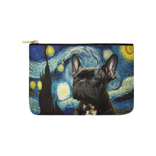 Load image into Gallery viewer, Milky Way Black French Bulldog Carry-All Pouch-Accessories-Accessories, Bags, Dog Dad Gifts, Dog Mom Gifts, French Bulldog-White1-ONESIZE-5