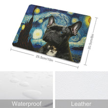 Load image into Gallery viewer, Milky Way Black French Bulldog Leather Mouse Pad-Accessories-Accessories, Dog Dad Gifts, Dog Mom Gifts, French Bulldog, Home Decor, Mouse Pad-ONE SIZE-White1-6