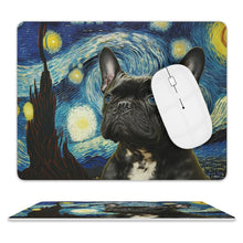 Load image into Gallery viewer, Milky Way Black French Bulldog Leather Mouse Pad-Accessories-Accessories, Dog Dad Gifts, Dog Mom Gifts, French Bulldog, Home Decor, Mouse Pad-8