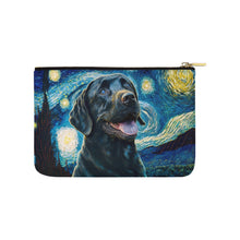 Load image into Gallery viewer, Milky Way Black Labrador Carry-All Pouch-Accessories-Accessories, Bags, Black Labrador, Dog Dad Gifts, Dog Mom Gifts-White-ONESIZE-3