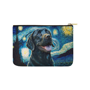Milky Way Black Labrador Carry-All Pouch-Accessories-Accessories, Bags, Black Labrador, Dog Dad Gifts, Dog Mom Gifts-White-ONESIZE-3