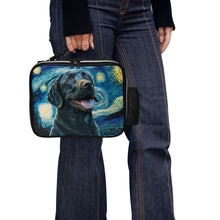 Load image into Gallery viewer, Milky Way Black Labrador Lunch Bag-Accessories-Bags, Black Labrador, Dog Dad Gifts, Dog Mom Gifts, Labrador, Lunch Bags-Black-ONE SIZE-4