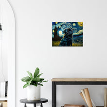 Load image into Gallery viewer, Milky Way Black Pug Wall Art Poster-Home Decor-Dog Art, Dogs, Home Decor, Poster, Pug-7